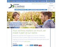 Tablet Screenshot of corneronwellness.com